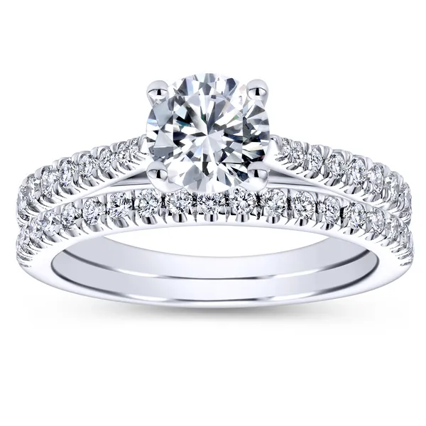 14k White Gold Round Straight Diamond Engagement Ring Image 4 The Ring Austin Round Rock, TX