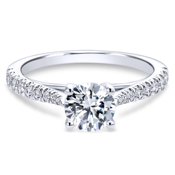 Diamond Semi-Mount Engagement Ring Image 2 The Ring Austin Round Rock, TX