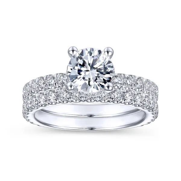 14k White Gold Round Straight Diamond Engagement Ring Image 4 The Ring Austin Round Rock, TX