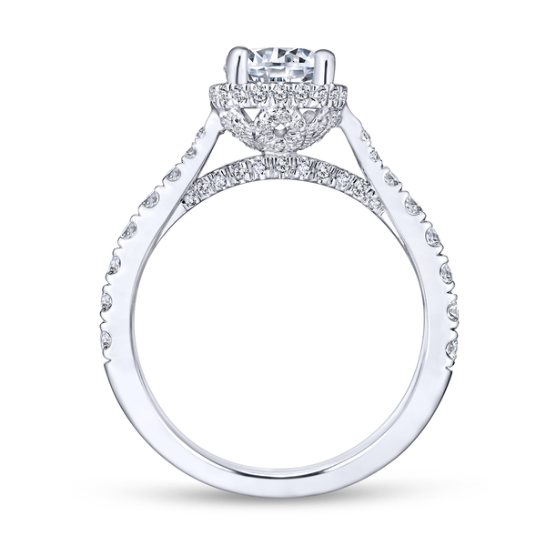 Diamond Semi-Mount Engagement Ring Image 3 The Ring Austin Round Rock, TX