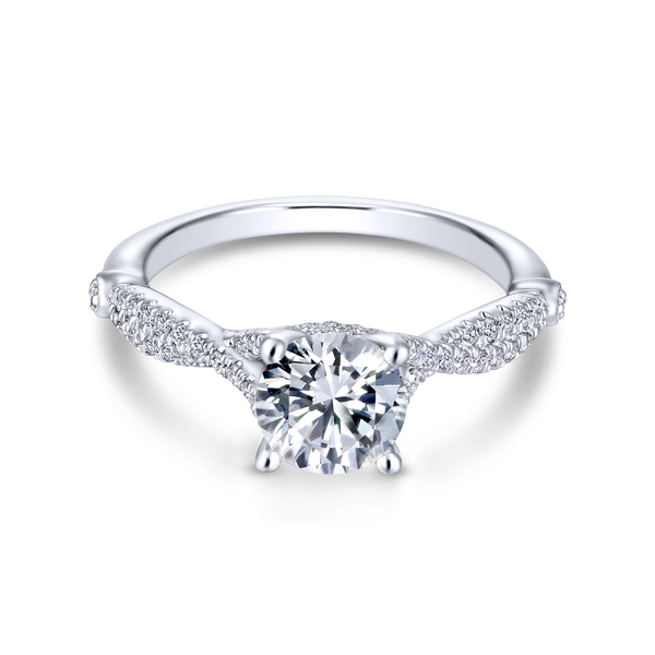 Diamond Semi-Mount Engagement Ring Image 2 The Ring Austin Round Rock, TX