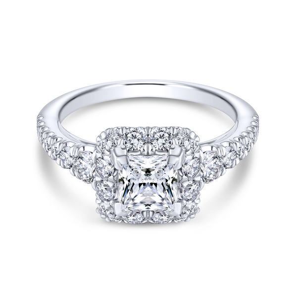 A timeless princess cut halo engagement ring Image 2 The Ring Austin Round Rock, TX