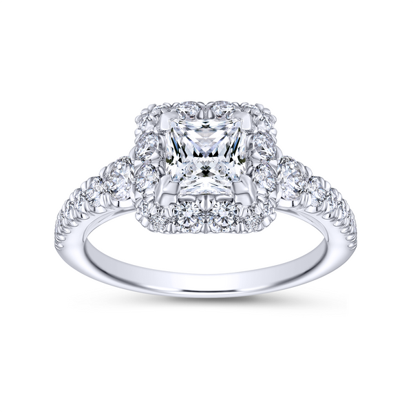 A timeless princess cut halo engagement ring Image 5 The Ring Austin Round Rock, TX