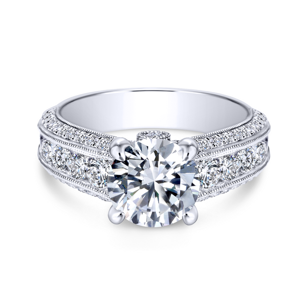 Your centerstone is surrounded by the brightest diamonds that are nestled in a white gold channel and is enhanced by a surprise  Image 2 The Ring Austin Round Rock, TX