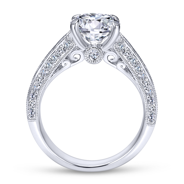Your centerstone is surrounded by the brightest diamonds that are nestled in a white gold channel and is enhanced by a surprise  Image 3 The Ring Austin Round Rock, TX