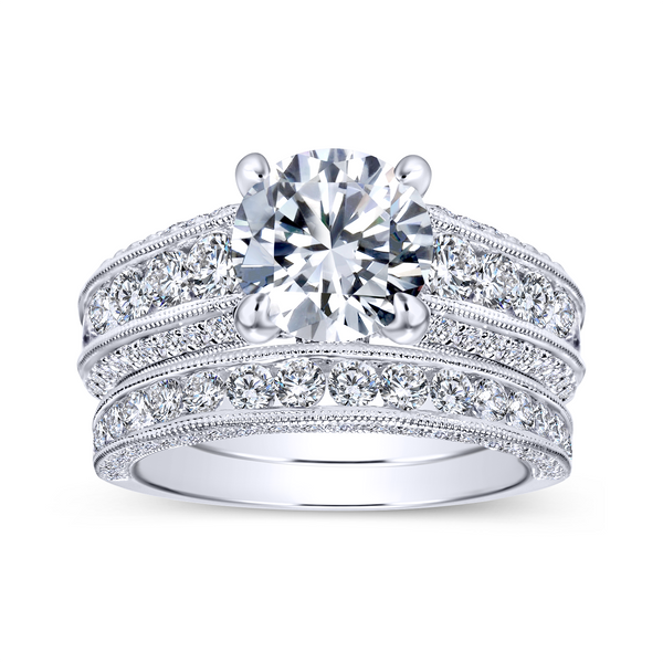 Your centerstone is surrounded by the brightest diamonds that are nestled in a white gold channel and is enhanced by a surprise  Image 4 The Ring Austin Round Rock, TX