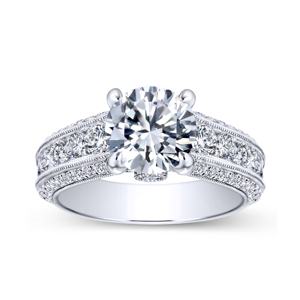 Your centerstone is surrounded by the brightest diamonds that are nestled in a white gold channel and is enhanced by a surprise  Image 5 The Ring Austin Round Rock, TX