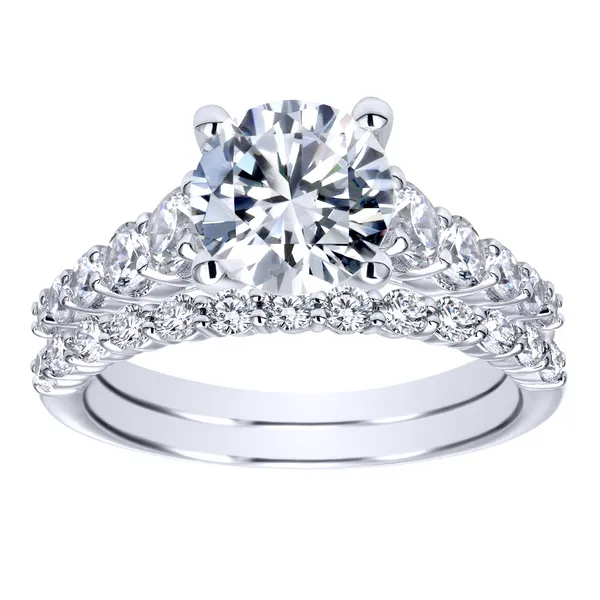 14k White Gold Round Straight Diamond Engagement Ring Image 4 The Ring Austin Round Rock, TX