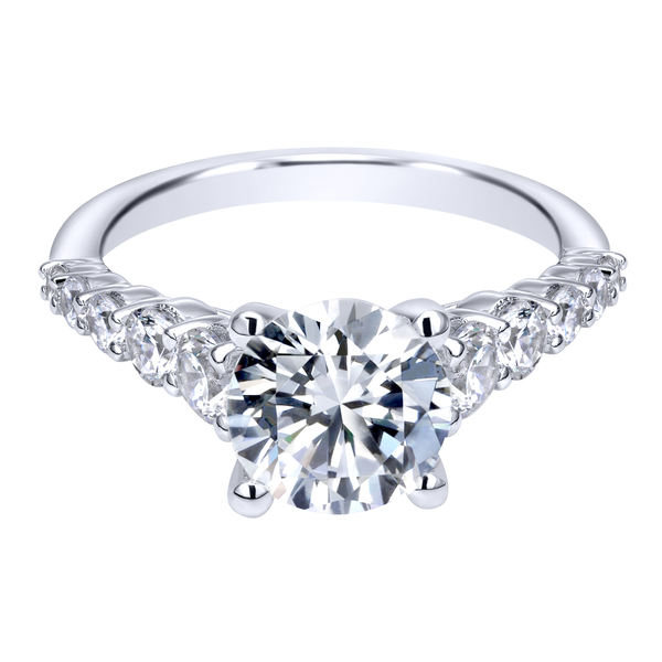 Diamond Semi-Mount Engagement Ring Image 2 The Ring Austin Round Rock, TX