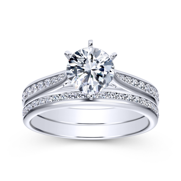 14k White Gold Round Straight Diamond Engagement Ring Image 4 The Ring Austin Round Rock, TX