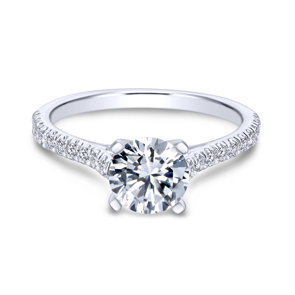 Diamond Semi-Mount Engagement Ring Image 2 The Ring Austin Round Rock, TX