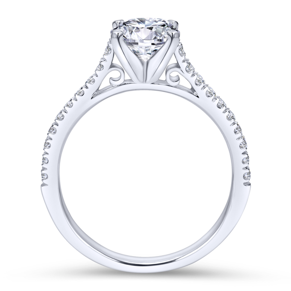 Diamond Semi-Mount Engagement Ring Image 3 The Ring Austin Round Rock, TX