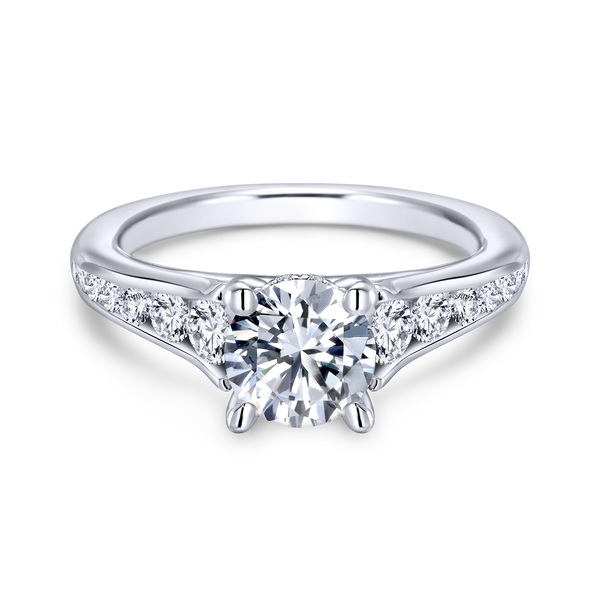 Diamond Semi-Mount Engagement Ring Image 2 The Ring Austin Round Rock, TX