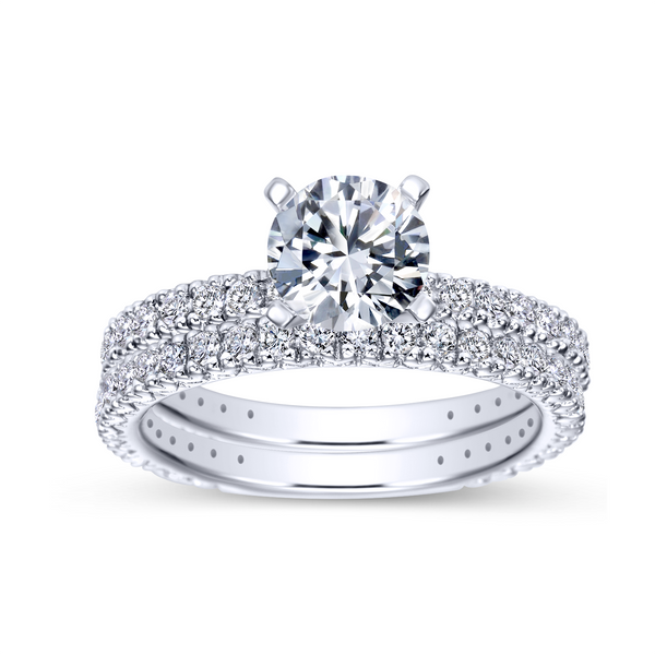 14k White Gold Round Straight Diamond Engagement Ring Image 4 The Ring Austin Round Rock, TX