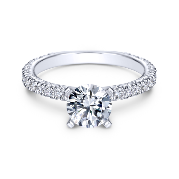 Diamond Semi-Mount Engagement Ring Image 2 The Ring Austin Round Rock, TX
