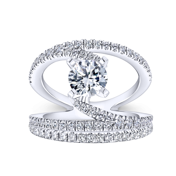 Diamond Semi-Mount Engagement Ring Image 4 The Ring Austin Round Rock, TX