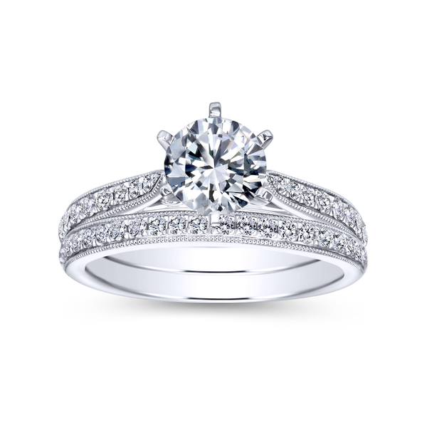 Diamond Semi-Mount Engagement Ring Image 4 The Ring Austin Round Rock, TX