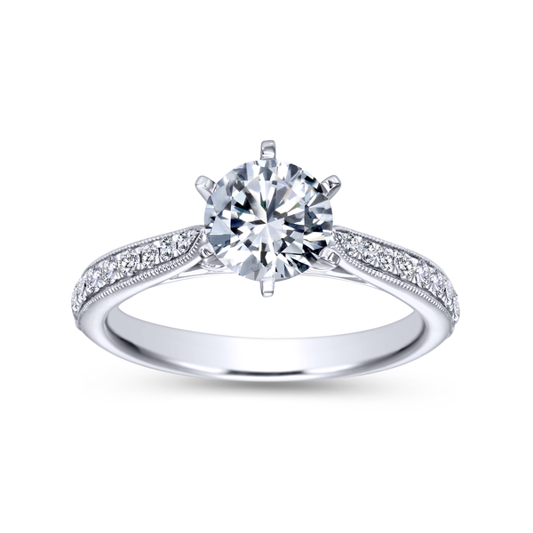 Diamond Semi-Mount Engagement Ring Image 5 The Ring Austin Round Rock, TX
