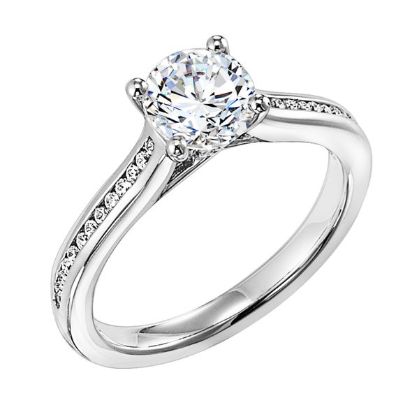 Simple Channel Set Engagement Ring The Ring Austin Round Rock, TX