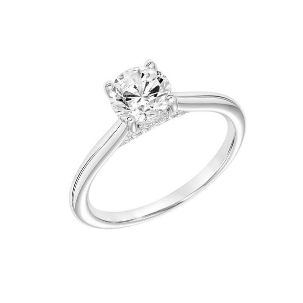 14k WG Polished Solitaire Engagement Ring The Ring Austin Round Rock, TX