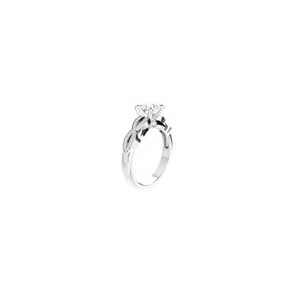 Diamond Semi-Mount Engagement Ring Image 2 The Ring Austin Round Rock, TX