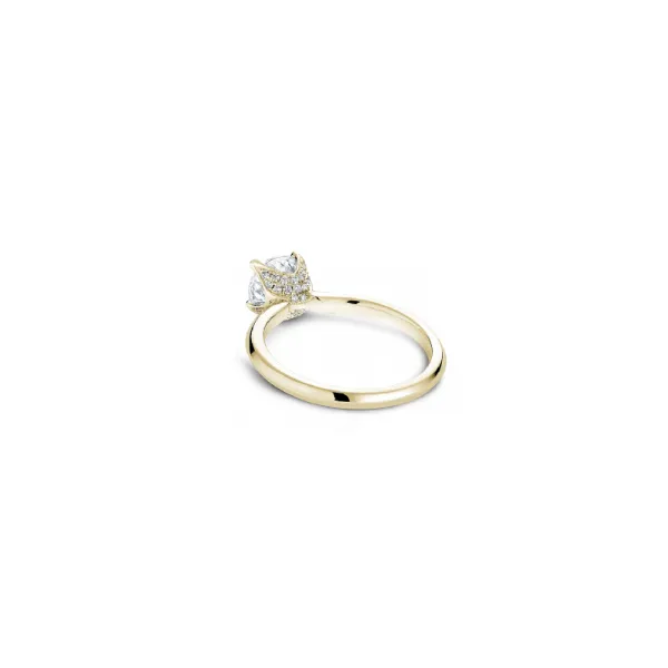 1/10CTW 14K RG Four Prong Mined Diamond Accented Crown Engagement Ring Image 2 The Ring Austin Round Rock, TX