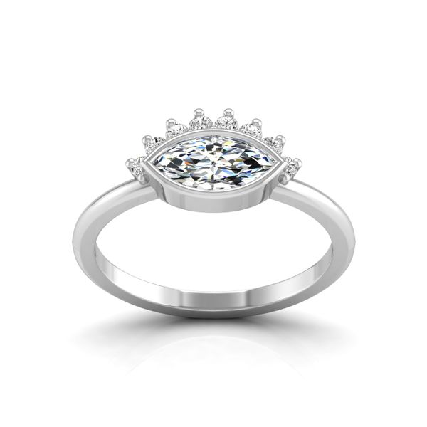14k WG Marquis Diamond Engagement Ring The Ring Austin Round Rock, TX