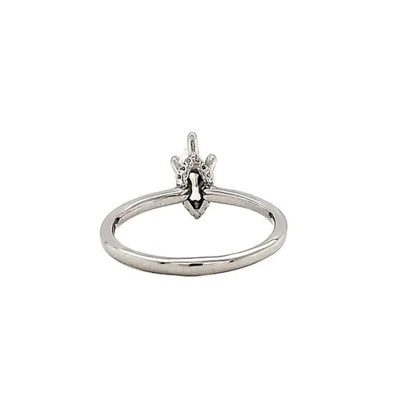 1/10CTW 14K WG Mined diamond solitaire with Hidden Halo Engagement Ring Image 3 The Ring Austin Round Rock, TX