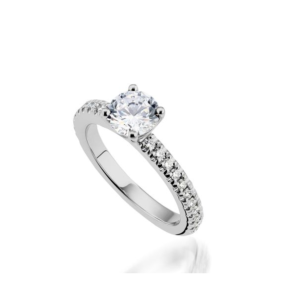 1/4CT 18K WG Mined Round Diamonds 4 Prong Solitaire Engagement Ring The Ring Austin Round Rock, TX