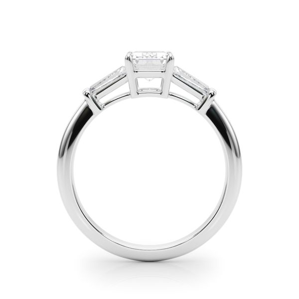 3/8CTW 14K White Gold Baguette Tapered Three Stone Mined Diamond Engagement Ring Image 4 The Ring Austin Round Rock, TX