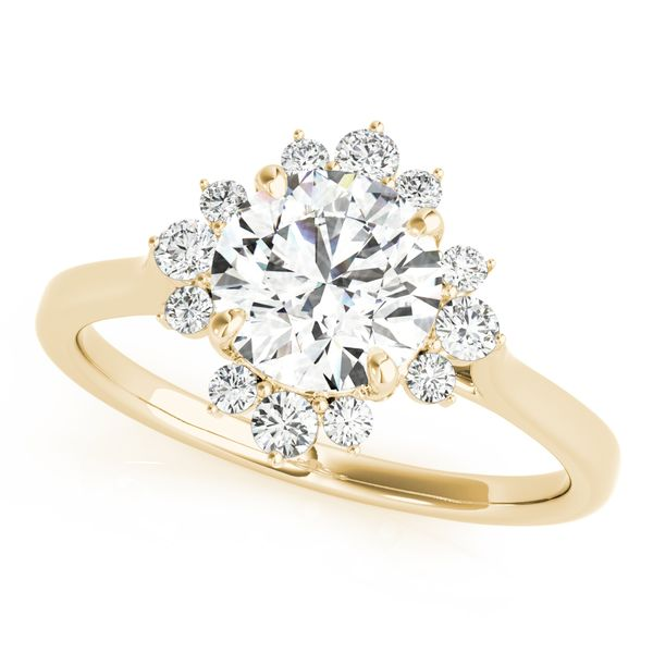 1/5CTW 14K Yellow Gold Diamond Halo Engagement Ring The Ring Austin Round Rock, TX