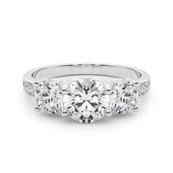 Three Stone Engagement Ring Image 3 The Ring Austin Round Rock, TX