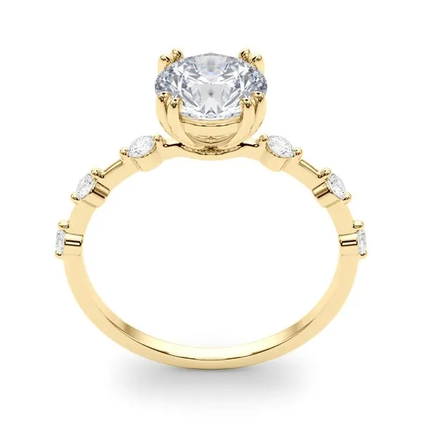 1/5CTW 14K YG Round Shared Prong Separated Ascending Diamond Engagement Ring Image 5 The Ring Austin Round Rock, TX
