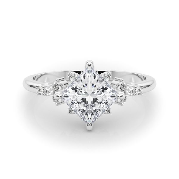 1/8CTW 14K WG Kite Set With Accented Round Mined Diamond Engagement Ring Image 3 The Ring Austin Round Rock, TX