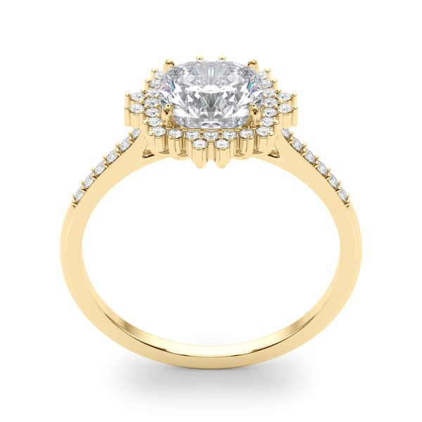 1/5CTW 14K WG Mined Diamond Snowflake Accented Halo Engagement Ring Image 2 The Ring Austin Round Rock, TX