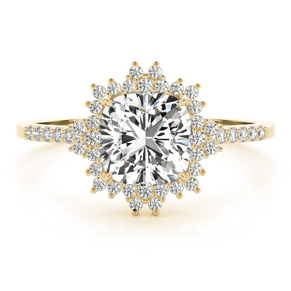 1/5CTW 14K WG Mined Diamond Snowflake Accented Halo Engagement Ring Image 4 The Ring Austin Round Rock, TX