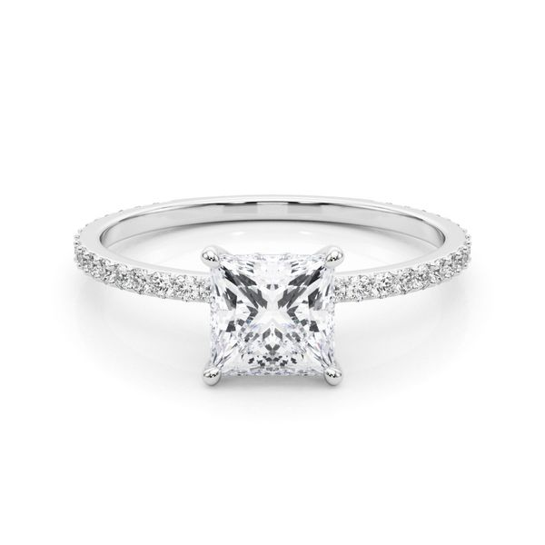 1/3CTW 14K WG with collar Mined Diamond Engagement Ring GH,SI1-SI2 Image 3 The Ring Austin Round Rock, TX