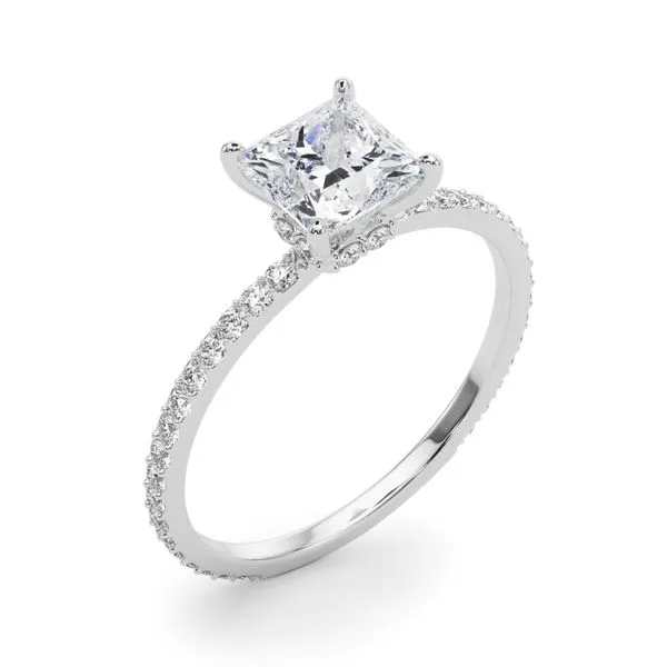 1/3CTW 14K WG with collar Mined Diamond Engagement Ring GH,SI1-SI2 Image 4 The Ring Austin Round Rock, TX