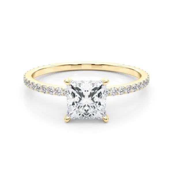 1/3CTW 14K YG with collar Mined Diamond Engagement Ring GH,SI1-SI2 Image 2 The Ring Austin Round Rock, TX