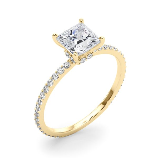 1/3CTW 14K YG with collar Mined Diamond Engagement Ring GH,SI1-SI2 Image 4 The Ring Austin Round Rock, TX