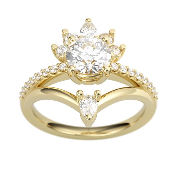 Diamond Semi-Mount Engagement Ring Image 2 The Ring Austin Round Rock, TX