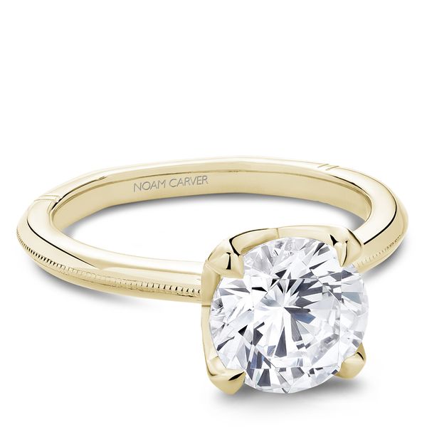 Diamond Semi-Mount Engagement Ring Noam Carver Image 3 The Ring Austin Round Rock, TX
