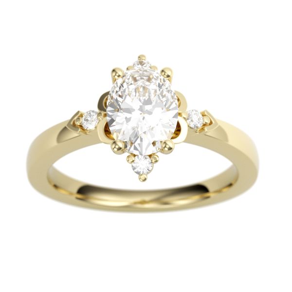 Diamond Semi-Mount Engagement Ring Image 2 The Ring Austin Round Rock, TX