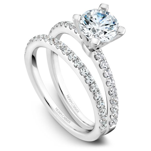 1/4CTW 14K WG Mined Diamond Simple Engagement Ring Image 3 The Ring Austin Round Rock, TX