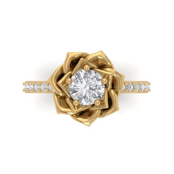 Diamond Semi-Mount Engagement Ring Image 2 The Ring Austin Round Rock, TX