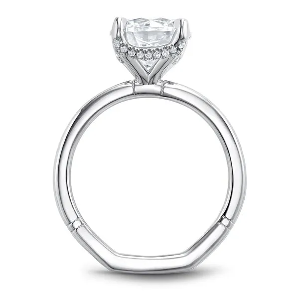 1/20CTW 14K WG Mined Diamond Hidden Halo Solitaire Engagement Ring Image 4 The Ring Austin Round Rock, TX