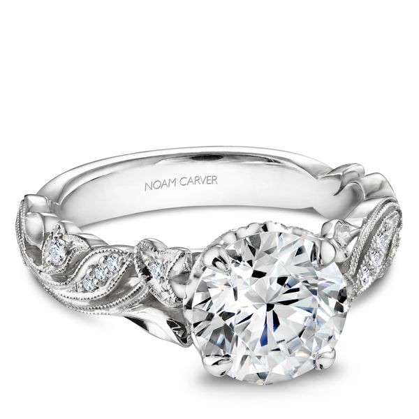 Diamond Semi-Mount Engagement Ring Noam Carver Image 2 The Ring Austin Round Rock, TX