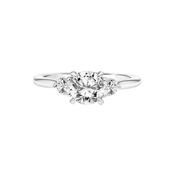 1/3CTW 14K WG Mined Diamond 3 Stone Engagement Ring Image 2 The Ring Austin Round Rock, TX