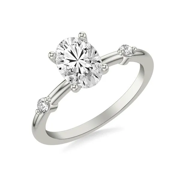 1/10CTW 14K WG Mined Diamond RD 2 Prong Accented Two Stone Engagement Ring The Ring Austin Round Rock, TX