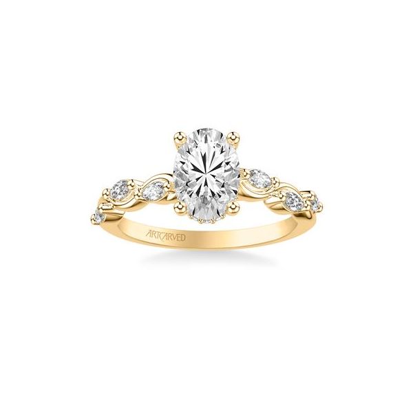 Hidden Halo Engagement Ring Image 2 The Ring Austin Round Rock, TX